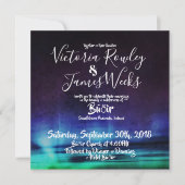 Noordelijke lammeren / Aurora Borealis Wedding Kaart (Voorkant)