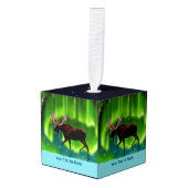 Noordelijke lammeren Snowflake Pewter Kerstmis Decoratie (Voorkant hoekig)