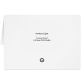 Noordelijke lampjes - 5 x 7 inch Art Kaart (Achterkant Horizontaal)
