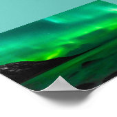 Noordelijke lampjes, koud en warm poster (Hoek)