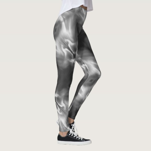 Noordelijke lampjes zwart-wit - Leggings (Rechts)