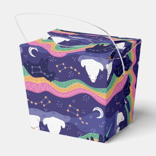 Noordelijke lampvoet bedankdoosjes (Achterkant)