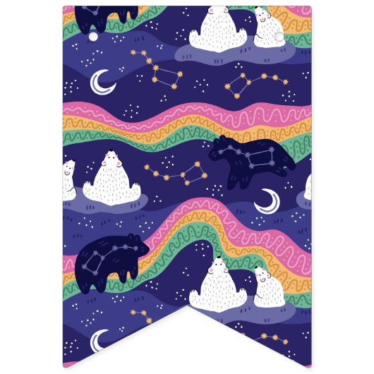 Noordelijke lichtbanner vlaggetjes (Tweede vlag)