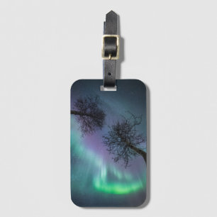 Noordelijke lichtbomen bagagelabel