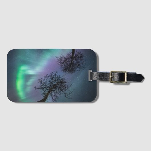 Noordelijke lichtbomen bagagelabel (Voorkant (horizontaal))