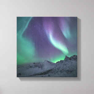 Noordelijke Lichte Bergen Canvas Afdruk