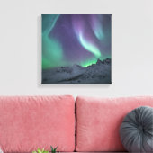 Noordelijke Lichte Bergen Canvas Afdruk (Insitu (Woonkamer))