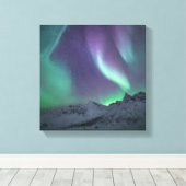 Noordelijke Lichte Bergen Canvas Afdruk (Insitu (Houten vloer))