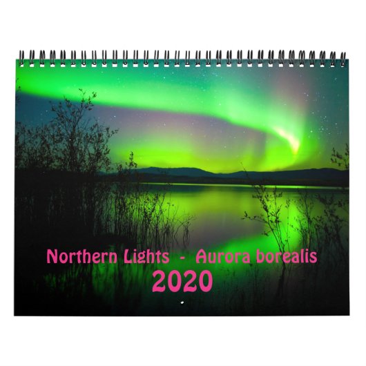 Noordelijke Lichten 2020 - Middelgrote kalender (Hoes)