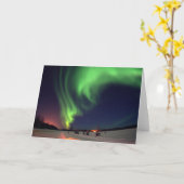 Noordelijke lichten aan het meer van Beer Kaart (Gele Bloem)