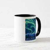 Noordelijke lichten - Anchorage, Alaska Mok (Voorkant rechts)