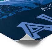 Noordelijke lichten - Anchorage, Alaska Poster (Hoek)