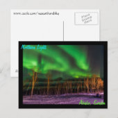 Noordelijke Lichten Aurora Borealis Abisko Zweden Briefkaart (Voorkant / Achterkant)