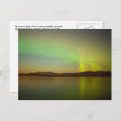 Noordelijke lichten (Aurora borealis) Briefkaart (Voorkant / Achterkant)