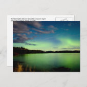 Noordelijke lichten (Aurora borealis) Briefkaart (Voorkant / Achterkant)