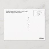 Noordelijke lichten (Aurora borealis) Briefkaart (Achterkant)