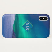 Noordelijke Lichten Aurora Borealis en sneeuw. Case-Mate iPhone Case (Achterkant (horizontaal))