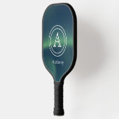 Noordelijke Lichten Aurora Borealis Monogram Aange Pickleball Paddle (Links)