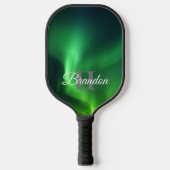 Noordelijke lichten Aurora Borealis Monogram Aange Pickleball Paddle (Voorkant)