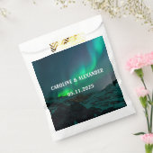 Noordelijke Lichten Aurora Borealis Night Sky Wedd Bedankzakje (Gezegeld)