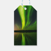 Noordelijke Lichten Aurora Borealis Night Sky Wedd Cadeaulabel (Achterkant)
