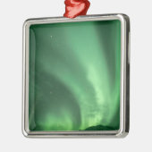 Noordelijke lichten, Aurora borealis, over de gron Metalen Ornament (Links)