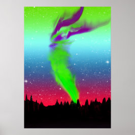 Noordelijke lichten - Aurora Borealis Poster