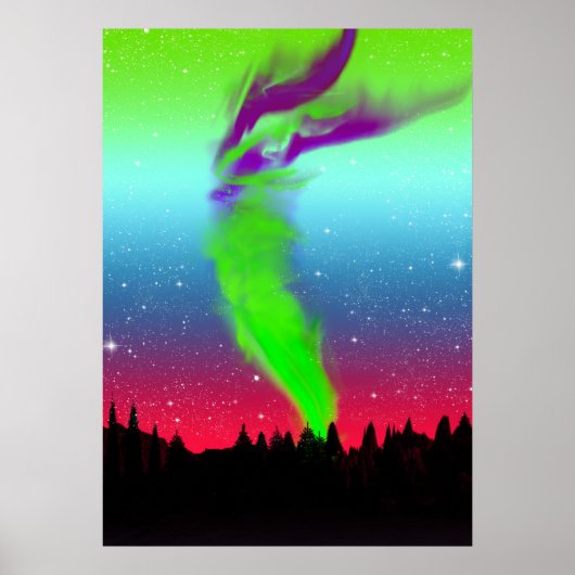 Noordelijke lichten - Aurora Borealis Poster (Voorkant)