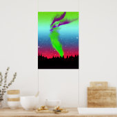 Noordelijke lichten - Aurora Borealis Poster (Keuken)