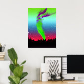 Noordelijke lichten - Aurora Borealis Poster (Thuiskantoor)