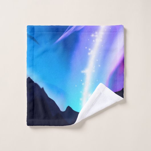 Noordelijke lichten bad handdoek (Wasdoekje)