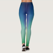 Noordelijke lichten blauwgroen/limoen leggings (Achterkant)