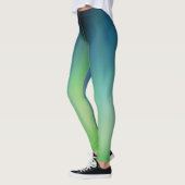 Noordelijke lichten blauwgroen/limoen leggings (Links)