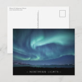 Noordelijke lichten briefkaart (Voorkant / Achterkant)