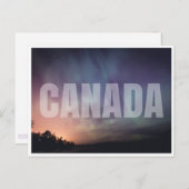 Noordelijke lichten briefkaart (Voorkant / Achterkant)