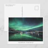 Noordelijke lichten briefkaart (Voorkant / Achterkant)