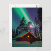 Noordelijke lichten briefkaart (Voorkant / Achterkant)