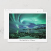 Noordelijke lichten briefkaart (Voorkant / Achterkant)