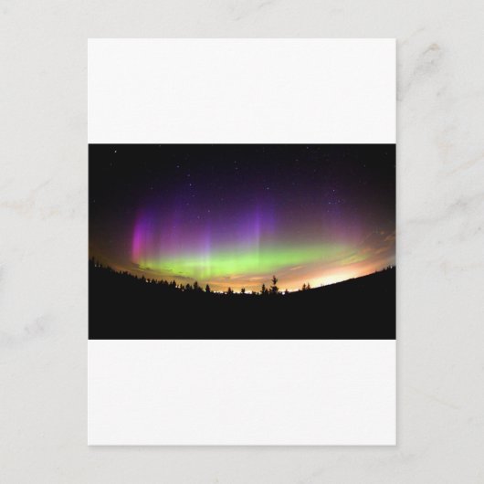 Noordelijke lichten briefkaart (Voorkant)