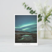 Noordelijke lichten briefkaart (Staand voorkant)