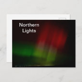 Noordelijke lichten briefkaart (Voorkant / Achterkant)