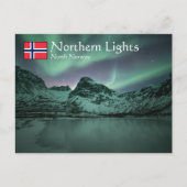 Noordelijke lichten briefkaart (Voorkant)