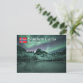 Noordelijke lichten briefkaart (Staand voorkant)
