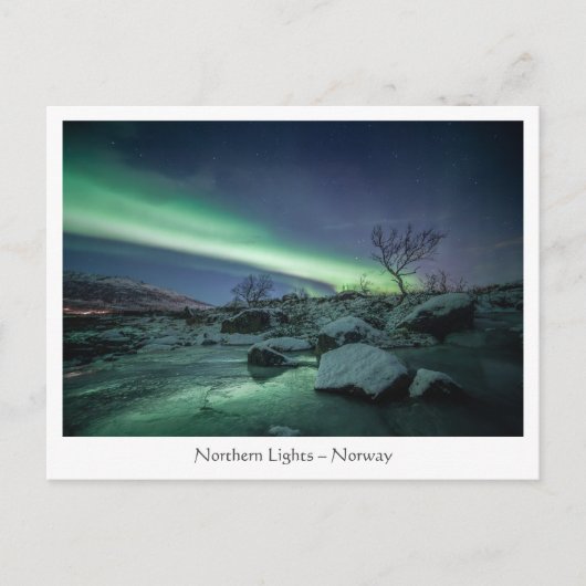 Noordelijke lichten briefkaart (Voorkant)