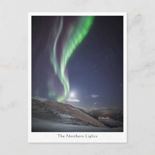 Noordelijke lichten briefkaart (Voorkant)