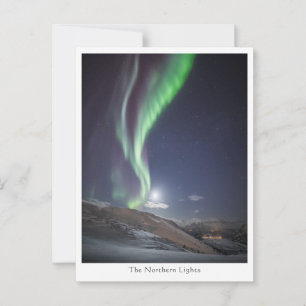 Noordelijke lichten briefkaart