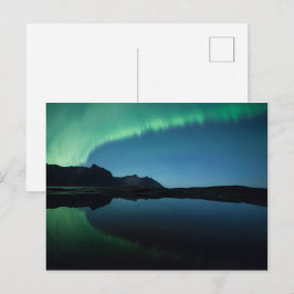 Noordelijke lichten briefkaart