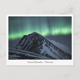 Noordelijke lichten briefkaart