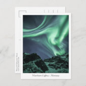 Noordelijke lichten briefkaart (Voorkant / Achterkant)