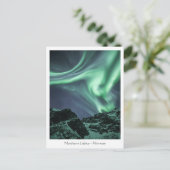 Noordelijke lichten briefkaart (Staand voorkant)